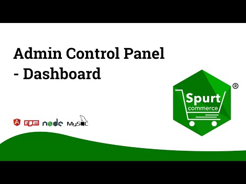 Admin Control Panel - Dashboard | Spurtcommerce Marketplace Solution