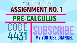 Famous || PRE-CALCULUS ||BS || AIOU SOLVED ASSIGNMEMTS || CODE 4431|| ASSIGNMEMT NO 2 || AUTUMN 2025 || Net Worth