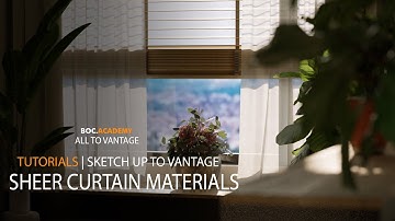 Tutorial - Sheer Curtain Material in SketchUp to Chaos Vantage