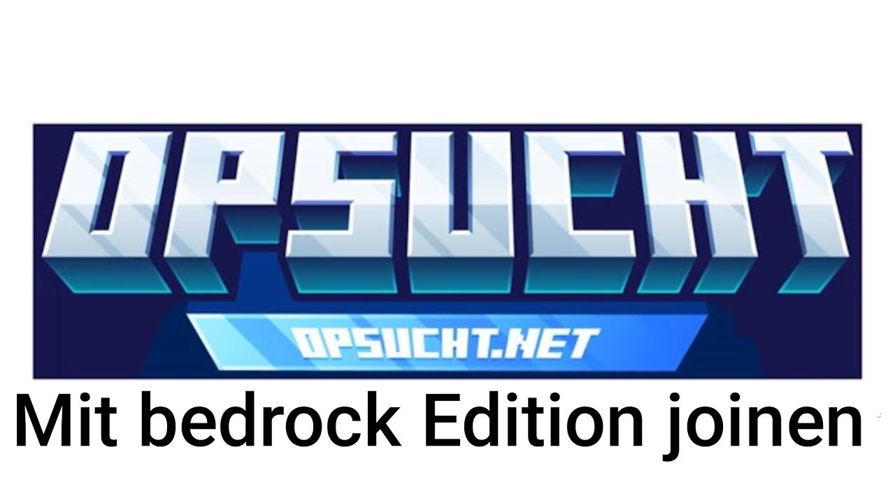 Joinen Mit bedrock auf opsucht joinen Tutorial German | Deutsch - YouTube