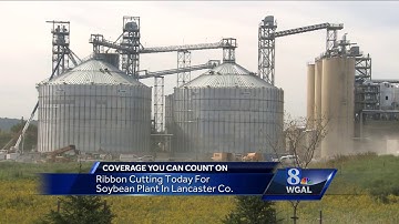 Controversial soybean processing plant opens today