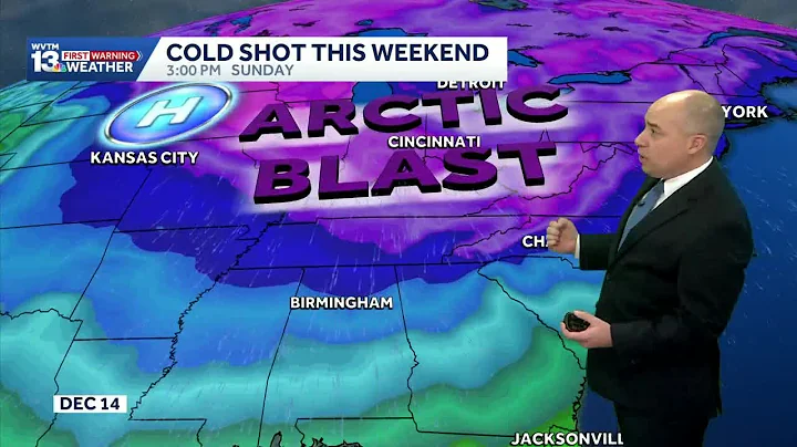 Arctic blast threatens Alabama with dangerous cold, A few showers in the weekend weather forecast