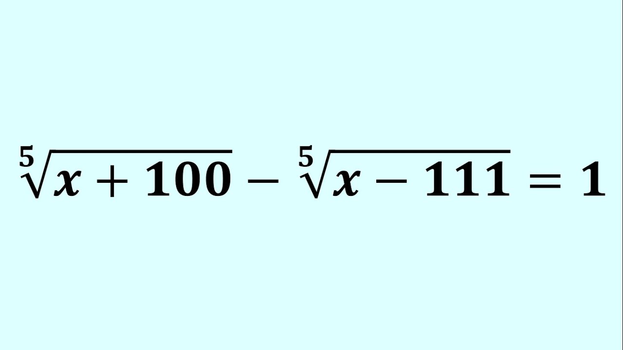 Surprisingly Easy Way to Solve Radical Equations Faster! - YouTube