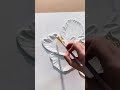 DIY White Flower Plaster Art Plaster Painting On Canvas 3D Flower Texture Painting Wall Decor Ideas