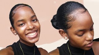 Lori Harvey inspired low bun| natural hair|