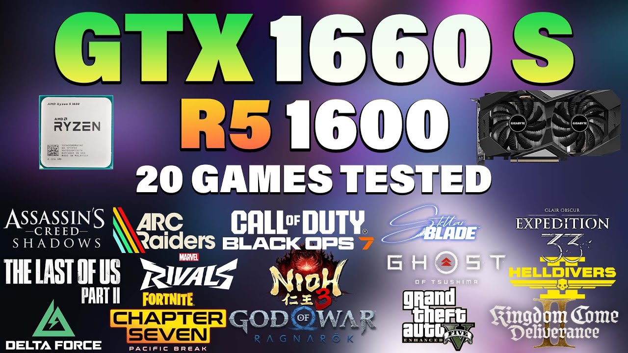 RYZEN5 GTX1660S 80+PLATINUM ゲーム可 GTX 1660 Super + Ryzen 5 1600 | Tested 20 Games in 2026 | GTX 1660