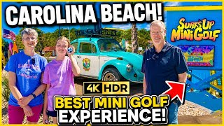 BEST Mini Golf ⛳️ Experience! Carolina Beach! Will one of the Girls win again? Surf’s Up! 🏄#minigolf