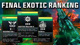 Final EXOTIC SKILL Ranking for ENDGAME in Black Ops 7