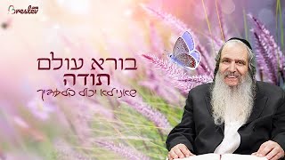 הרב שלום ארוש | בורא עולם תודה שאני לא יכול בלעדיך