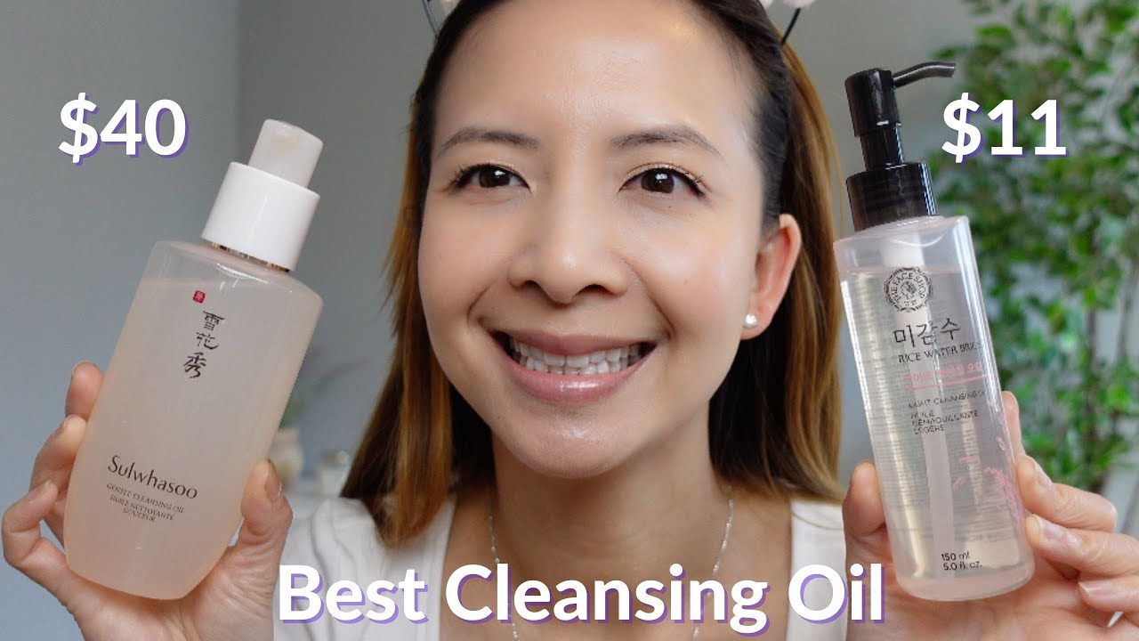 Best Cleansing Oil | THE FACE SHOP Rice Water Cleansing Oil \u0026 Sulwhasoo Gentle Cleansing Oil Review