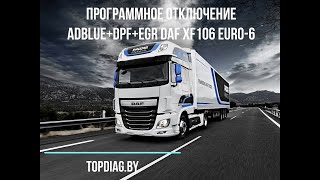 Программное отключение Adblue DPF EGR DAF106 Euro-6 2016 г.в.