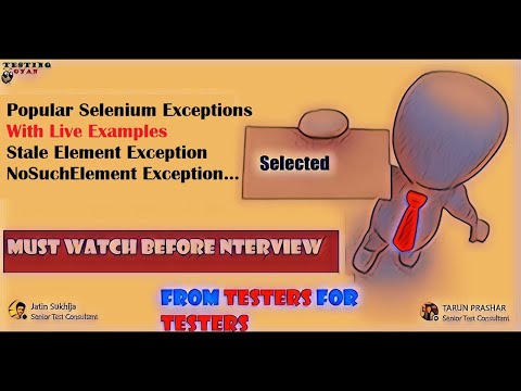 Exceptions in Selenium with Examples | How to solve exception in selenium #SeleniumInterviewQuestion