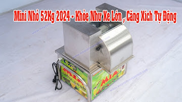 Máy Ép Mía Mini F3 2024 Căng Xích Tự Động Lô Kim Cương Bích inox Chỉ 52 kg