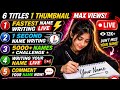 🖊️ 1 Second Name Writing Challenge