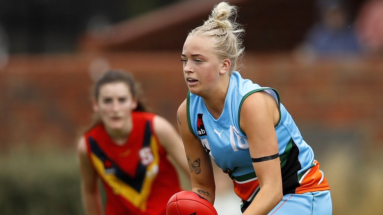 2021 NAB AFLW Draft: Pick 56 - Ella Maurer in action