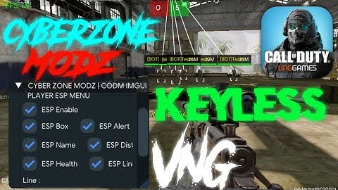 CODM:VNG IMGUI CyberZone KEYLESS 1.8.40