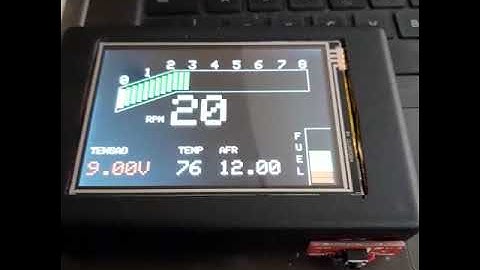 Speeduino dashboard Painel