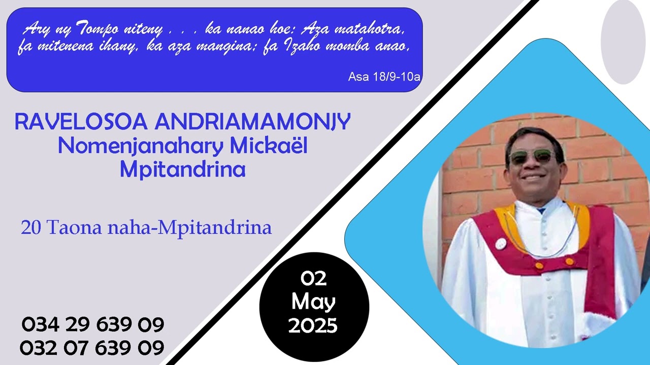 MOFONAINA   09 Aprily 2025   2 Kor 3 1 6