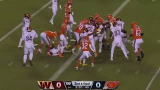 Justin Fields Throws Interception to Jonathan Allen | Commanders vs Bears