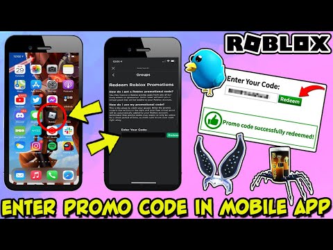 HOW TO ENTER PROMO CODES IN ROBLOX MOBILE APP