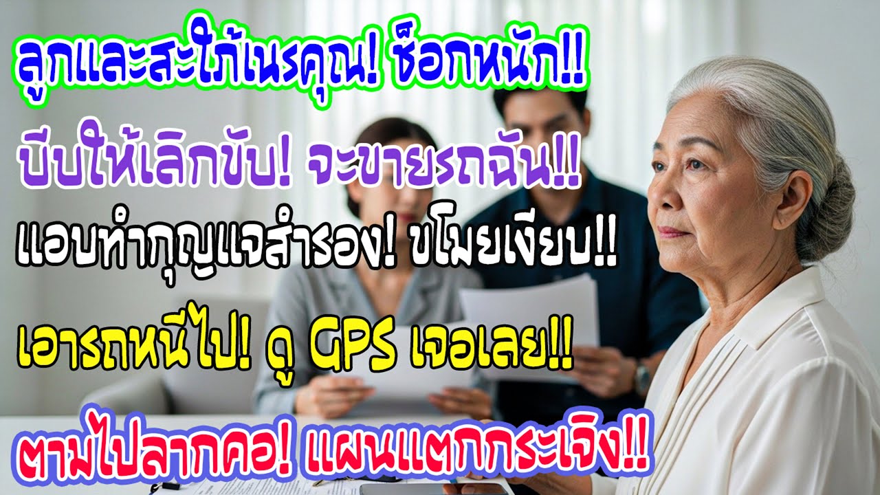 ลูกชายลูกสะใภ้บอกให้เลิกขับรถทั้งที่ยังใช้ทุกวัน แอบทำกุญแจสำรอง คืนนั้นรถหาย ฉันเปิดดูตำแหน่งทันที