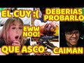 DAARICK LE ENSEÑA EL CUY, SURI Y CEVICHE A MEWDEW Y LE DA ASCO, SU COMIDA FAVORITA, CAIMAN |SUB