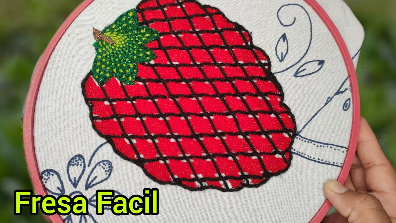 Puntada para FRESA Y CANASTA🍓Facil
