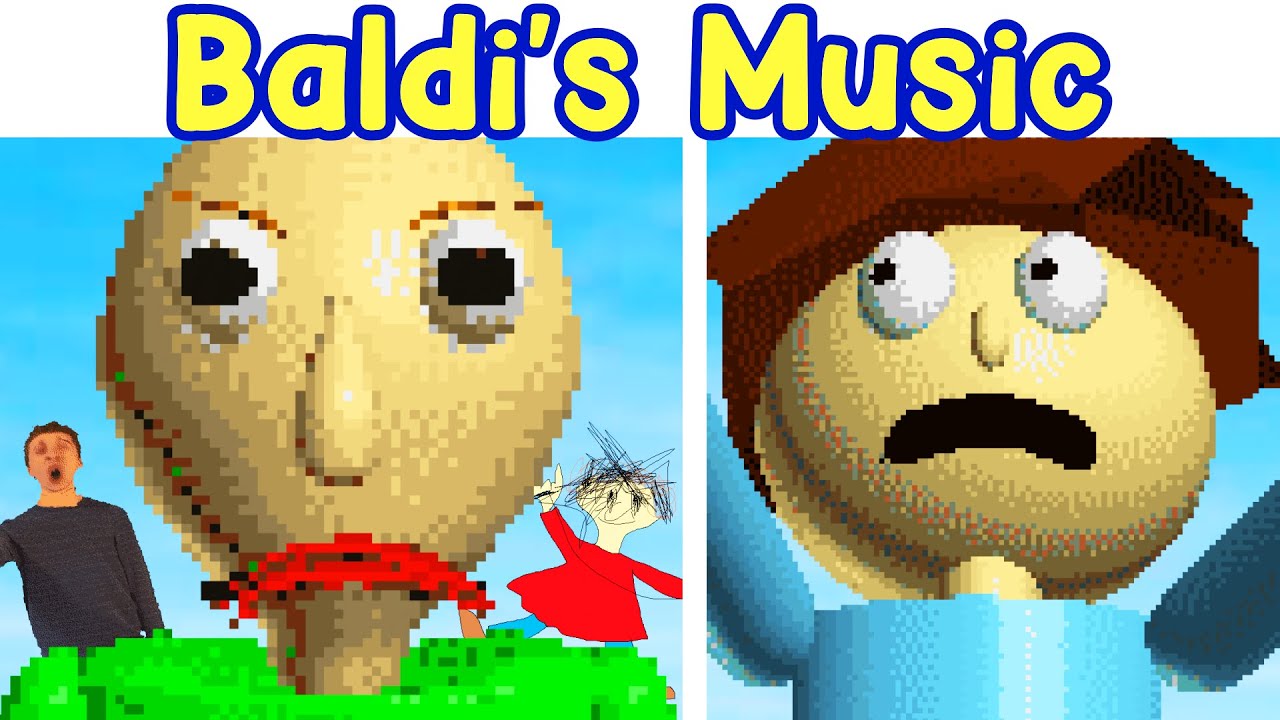 Baldi as seen in Baldi's Basics in Funkin, but it's badly made