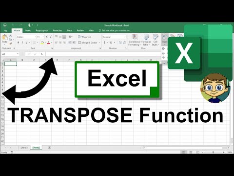 The Excel TRANSPOSE Function / with Dynamic Arrays