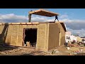 Будинок із солом'яних панелей - процес зведення