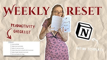 🖊️☕📓 my weekly reset routine | how I juggle being an author with a full-time job