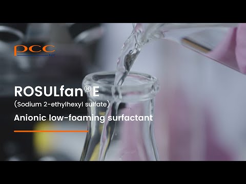ROSULfan®E – low foaming hydrotopic wetting agent for industry | PCC Group #surfactants