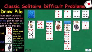Classic Solitaire Difficult Problems screenshot 1