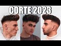 Este CORTE de CABELLO de HOMBRE lo va ROMPER este 2023 | PEINADO hacia ADELANTE