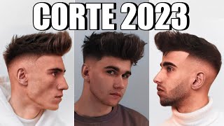 Este CORTE de CABELLO de HOMBRE lo va ROMPER este 2023 | PEINADO hacia ADELANTE