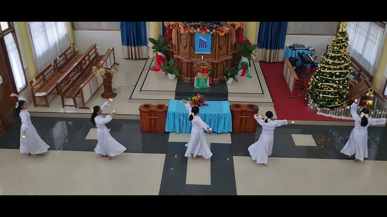 Tarian Natal Remaja GMIM Wilken lagu : Natal dihatiku
