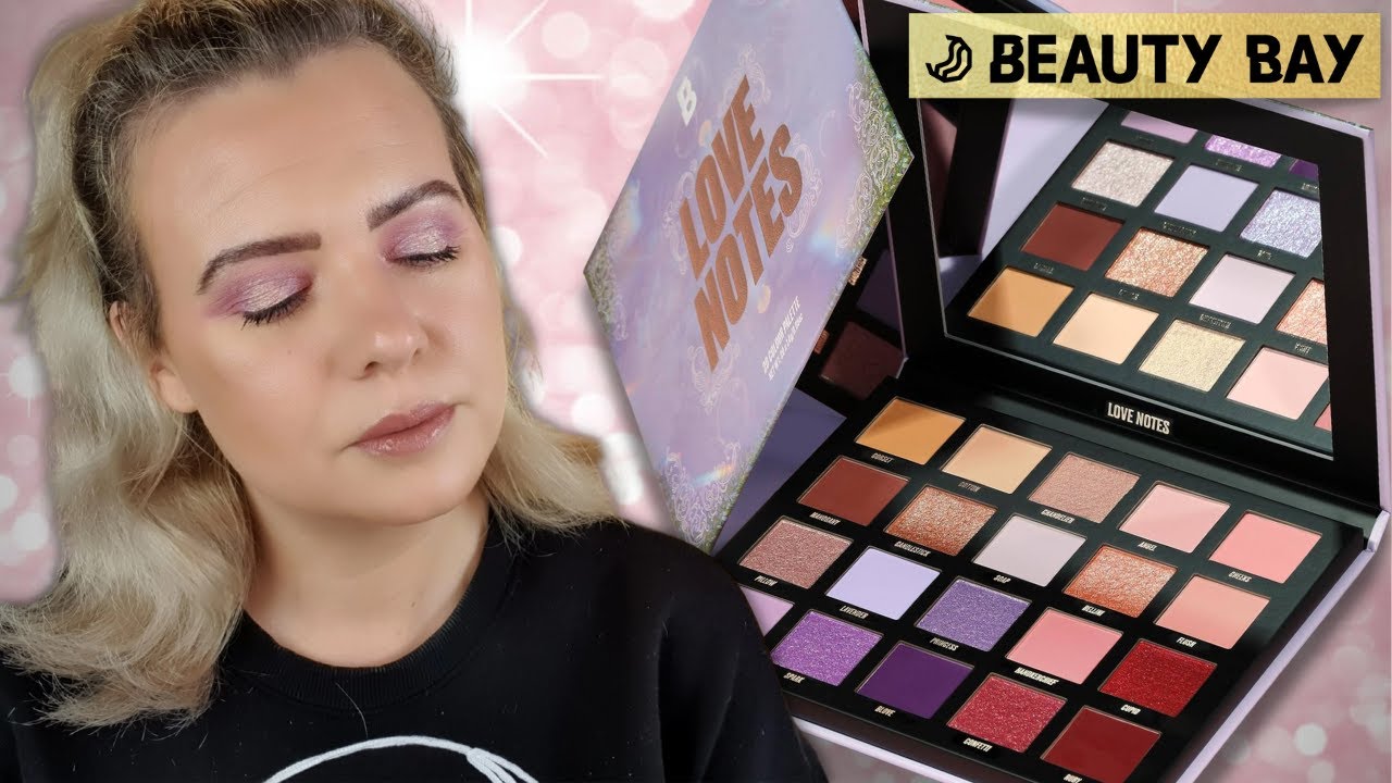 NEW BEAUTY BAY LOVE NOTES Eyeshadow Palette Review & Swatches | Clare Walch
