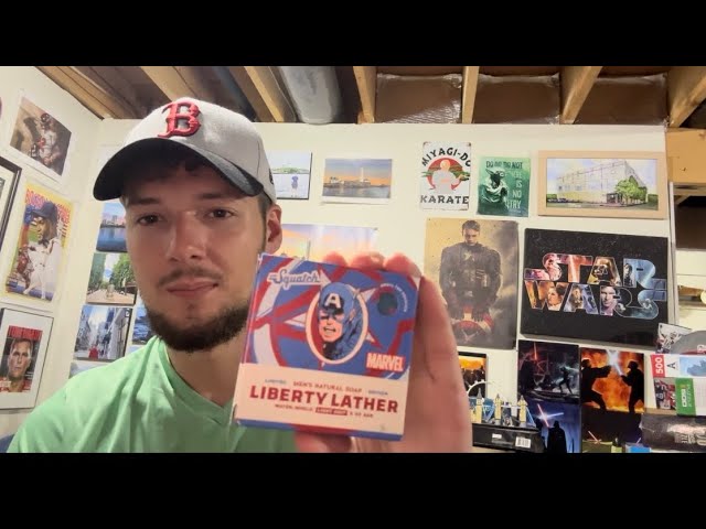 Dr Squatch Limited Edition Marvel Soap Captain America Liberty Lather - 1  Bar 🧼