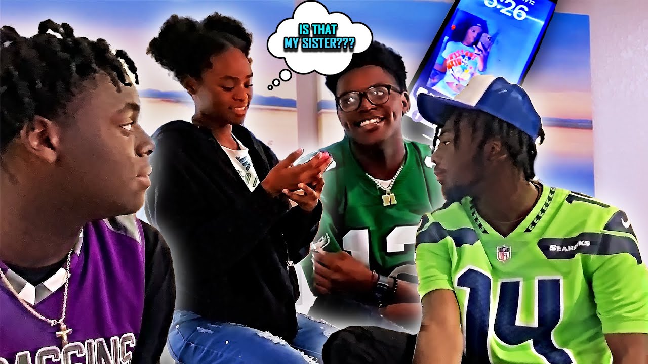 I made my ex’s sister my Lock Screen🫣😱 *Gone Wrong* #roadto2k #prank