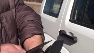 Last Chance Knife by Fehrman. Shaving test.