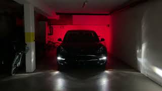 K.i.t.t. Knight Rider Comes Alive In A Special Tesla Light Show Spectacle Model 3 - Theme Song