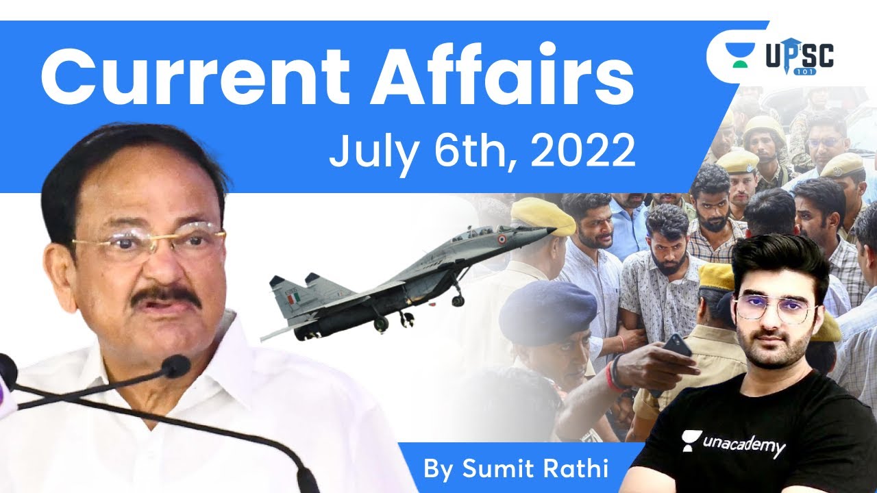 Daily Current Affairs In Hindi By Sumit Rathi Sir | 6th July 2022 | The ...