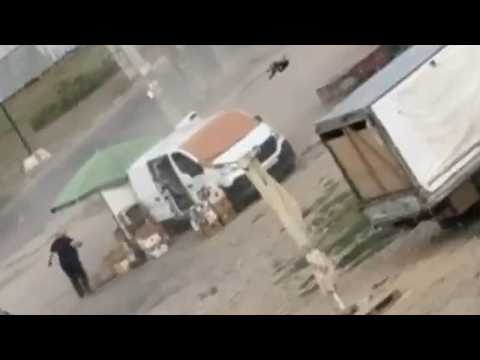Video Shocking video shows Russian drone hunting civilian at Kherson market