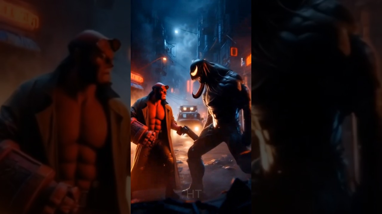 Venom merges with the creature from hell, Hellboy!!