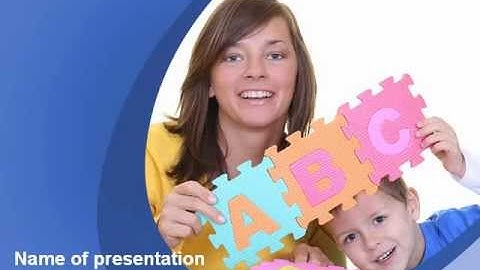 Home Education PowerPoint Template by PoweredTemplate.com