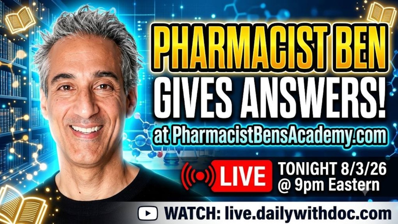 PHARMACIST BEN GIVES ANSWERS! at PharmacistBensAcademy.com PBB 8/3/26