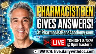 PHARMACIST BEN GIVES ANSWERS! at PharmacistBensAcademy.com PBB 8/3/26