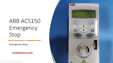 ABB ACS150 Emergency Stop Enable/Disable in English