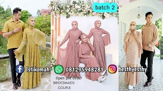 Bridemaids couple Paling laris by isa hijab *batch 2*