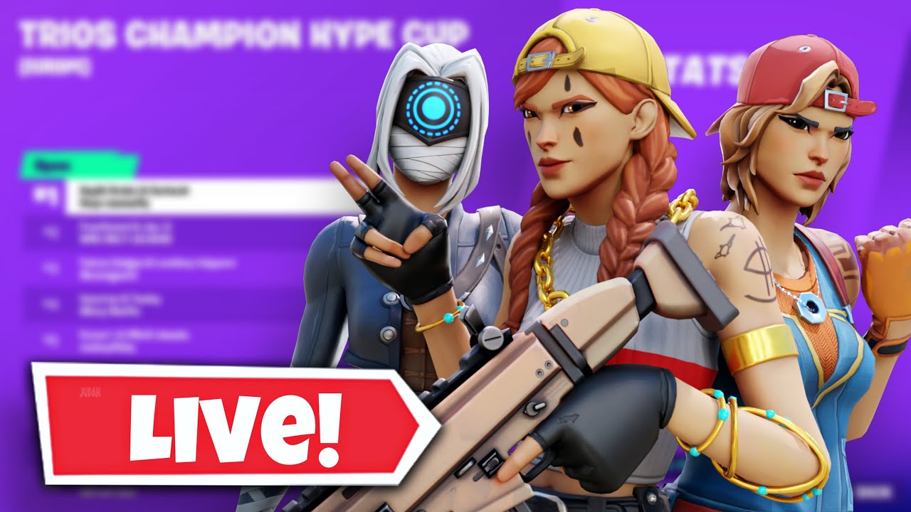 🔴 Live | Fortnite Trios Champion Hype Cup | EU Trio Tournament (Chapter 3 Season 2 LIVE)